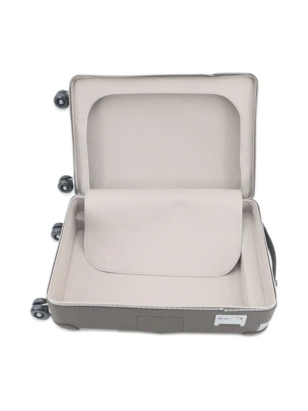 Hermes Carry Case Ro Ring Mobility Suitcase Etain Black Silver Taurillon